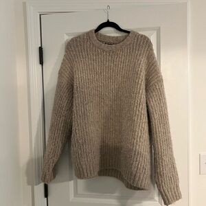 ZARA Elegant Taupe Knit Sweater